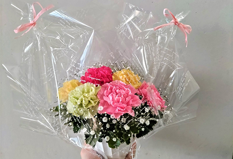 母の日ギフト お母さんありがとう！カーネーションのアレンジメント お祝い 記念日 フラワーギフト