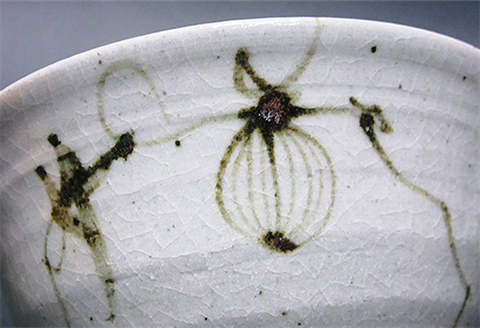 唐津焼 絵唐津夫婦飯碗(からすうり) お祝い 結婚 ペア 茶碗 ギフト