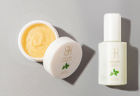 クオン ボディケアセット(ボディソルトスクラブ &ボディオイルインローション) 天然由来 ボディケア コスメ QUON