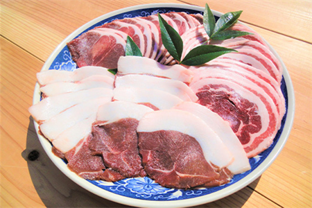 天然いのしし肉スライスセット ロース200g・モモ200g・バラ200g(合計600g) ぼたん鍋の他 焼肉や炒め物など 冷凍 ジビエ