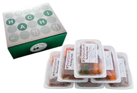 手づくりハンバーグ 250g×6個(合計1.5kg) 蜂ギフトセット化粧箱入り 小分け 簡単調理ギフト