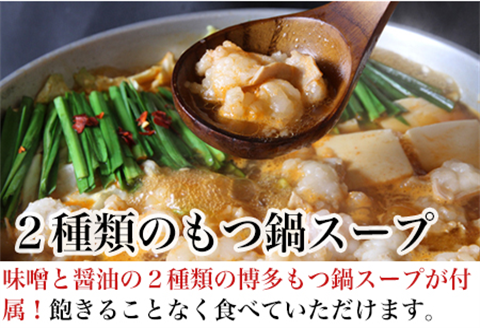 和牛もつ鍋セット 佐賀産和牛ミックスホルモン 320g×2個(合計640g) 味噌と醤油味の鍋スープ 2種 ギフト