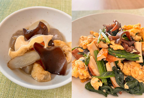 ノウフクJAS認証 乾燥きくらげ 2種セット(しろかがみ30g・くろかがみ35g) 唐津市産 キクラゲ 木耳 きのこ 食物繊維  和食 中華 洋食 料理