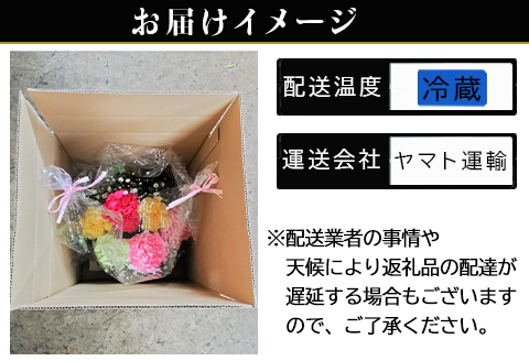 母の日ギフト お母さんありがとう！カーネーションのアレンジメント お祝い 記念日 フラワーギフト