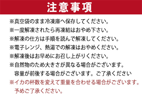唐津呼子産いか活造り 2杯(約150g～180g×2) 急速冷凍 新鮮そのまま食卓へ！イカ 刺身 簡単 ギフト