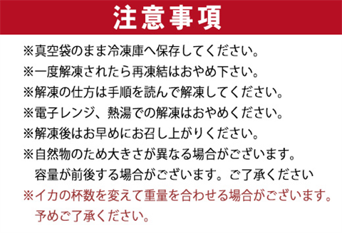 唐津呼子産いか活造り 2杯(約220g～250g×2) 急速冷凍 新鮮そのまま食卓へ！イカ 刺身 簡単 ギフト