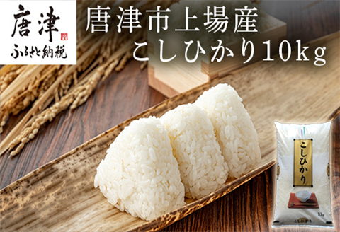 『先行予約』【令和6年産】佐賀県唐津市上場産こしひかり 10kg つやと張りがあり、粘りが強い甘みのあるお米 精米したてをお届け