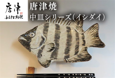 唐津焼 お魚 中皿シリーズ(イシダイ) 料理 食器