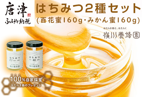 唐津産はちみつ2種セット(百花蜜160g・みかん蜜160g) 純粋はちみつ 蜂蜜 ハチミツ スイーツ ギフト