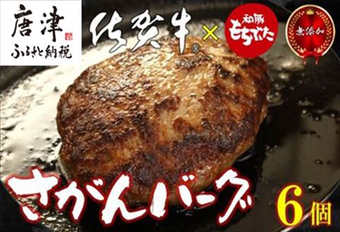 佐賀牛と佐賀県産和豚もち豚の無添加ハンバーグ「さがんバーグ」140g×6個入り