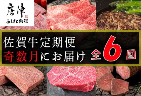 【定期便全6回】佐賀牛定期便(カルビ・ロース・ハンバーグ・サーロイン・モモブロック・ローストビーフ)奇数月にお届けします!
