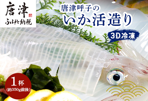 唐津呼子産いか活造り 1杯(約350g前後) 急速冷凍 新鮮そのまま食卓へ！イカ 刺身 簡単 ギフト