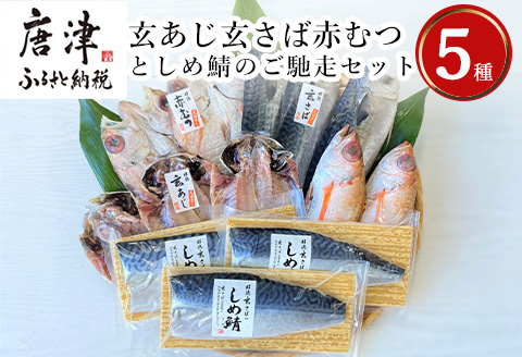 玄あじ玄さば釣り赤むつとしめ鯖のご馳走セット 5種11枚2尾 セット 干物 しめ鯖 まるごと おかず ギフト 昭徳