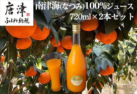 南津海(なつみ)100% 720ml×2本セット みかんジュース 飲料 飲み物 ソフトドリンク 蜜柑 ミカン オレンジジュース