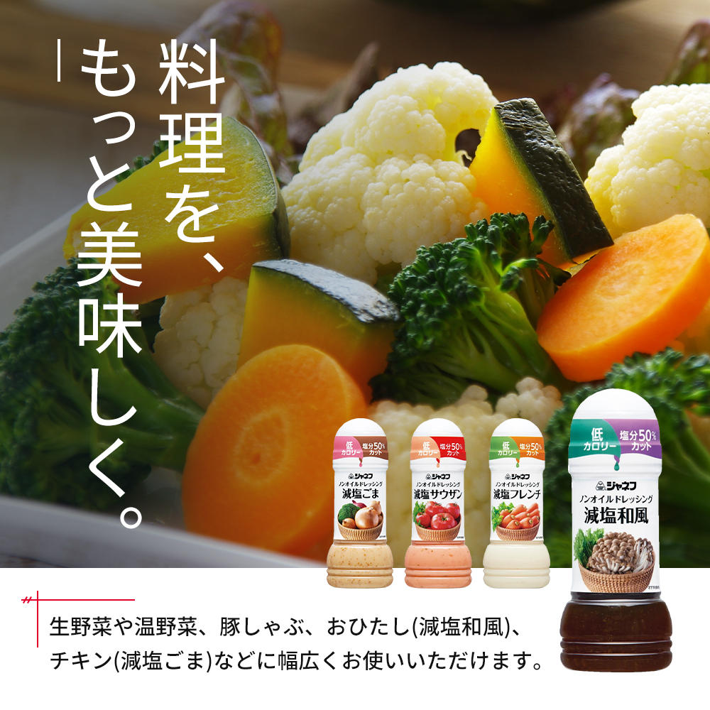 ドレッシング キューピー JNFノンオイルドレッシング 減塩 和風 200ｍl×12本