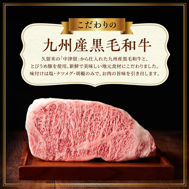 冷凍 九州産牛豚肉と佐賀産玉ねぎを使った手作りの味 ふわふわハンバーグステーキ 150g×6個