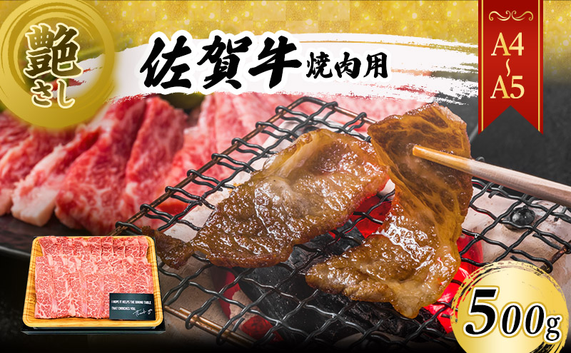佐賀牛 艶さし！【A4～A5】佐賀牛焼肉用 500g 肉 お肉 牛肉 和牛 牛 ※配送不可：離島