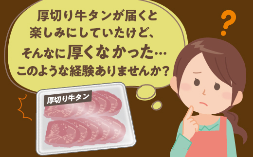 厚切り牛タンステーキ 塩味 600g（300g×2）_b-445