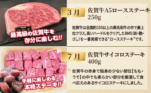 佐賀牛ステーキ食べ比べ【３月・７月・１１月】 _p-15