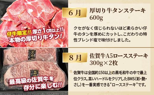 【偶数月に計６回】佐賀牛ステーキ定期便 _f-92