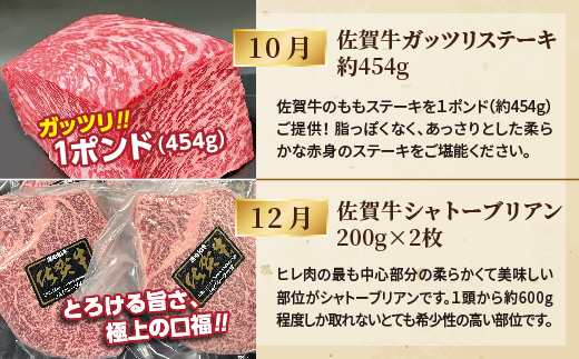 【偶数月に計６回】佐賀牛ステーキ定期便 _f-92