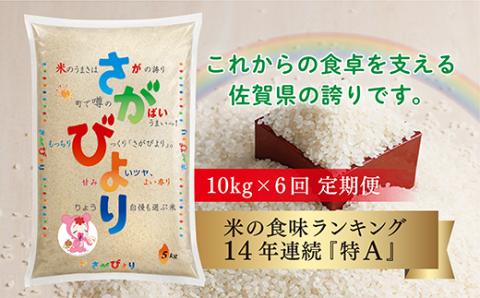 ｋ-１４ 【令和５年 定期便】佐賀県産 さがびより 10kg×6回