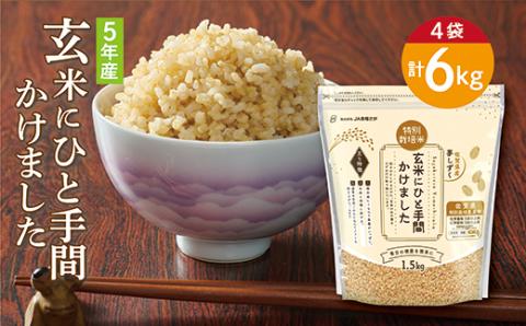 ｂ-３１３ 【 令和５年産 】『玄米にひと手間かけました』 ６ｋｇ