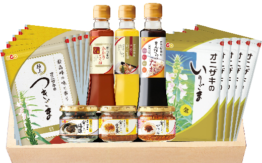 オニザキ ごま 佃煮 油 セット つきごま かおりごま油 きんぴらのたれ 白 ごま油 金ごま 生姜 かつお 海藻 _c-78
