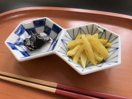 伊万里焼 麻市松亀甲二品盛（青・赤） 165-H1062