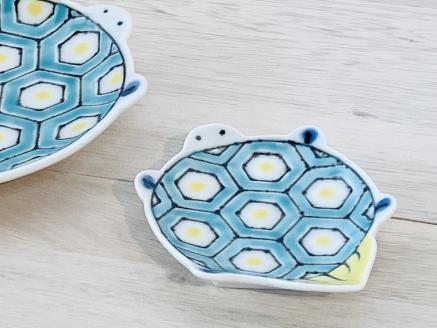 伊万里焼 色絵親子亀 165-H1069