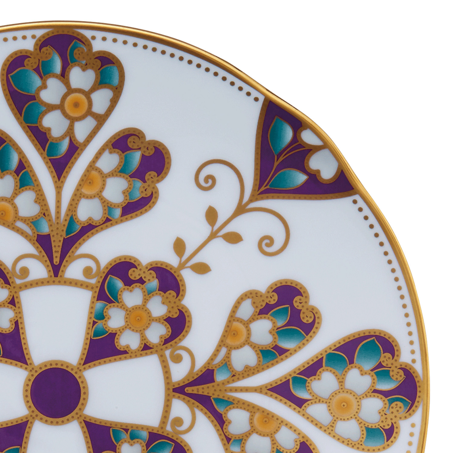 オマージュ コレクション 18cmクーププレート（雲母金彩花文） 058-H1149