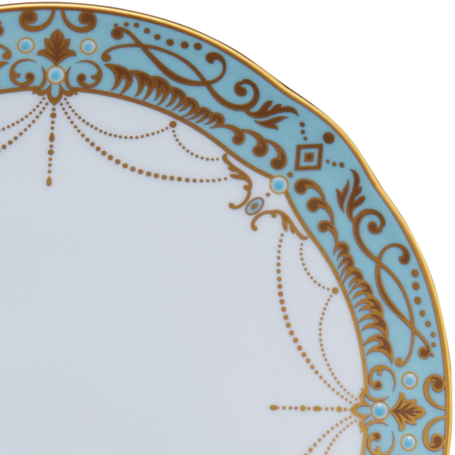 オマージュ コレクション 18cmクーププレート（藍白絵唐草文） 058-H1150