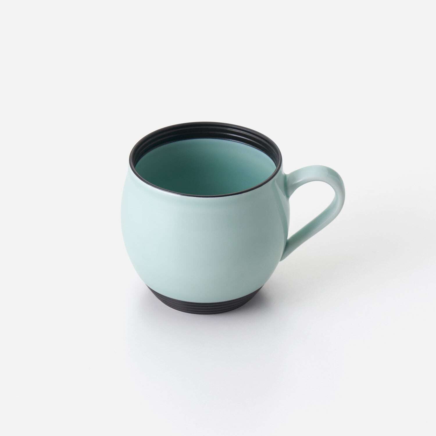 青磁黒彩丸マグカップ 2個セット 027-H1169