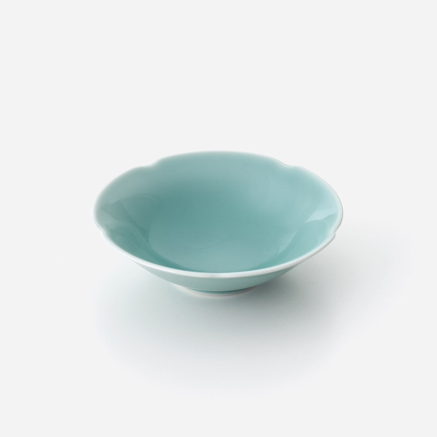 青磁花型中鉢 5枚セット 027-H1171