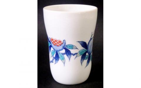 【伊万里焼】市川冬山窯「色鍋島フリーカップ5個セット」 037-H1236