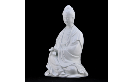 【伊万里焼】観音坐像 インテリア 置物 025-H767