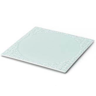 【伊万里焼】モイスト 竹彫 スクエアプレート 028-H825