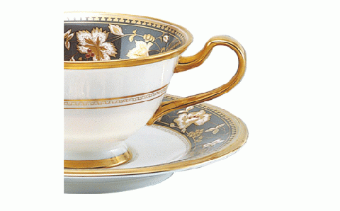 【ノリタケ】サブライム カップ&ソーサー 058-H848