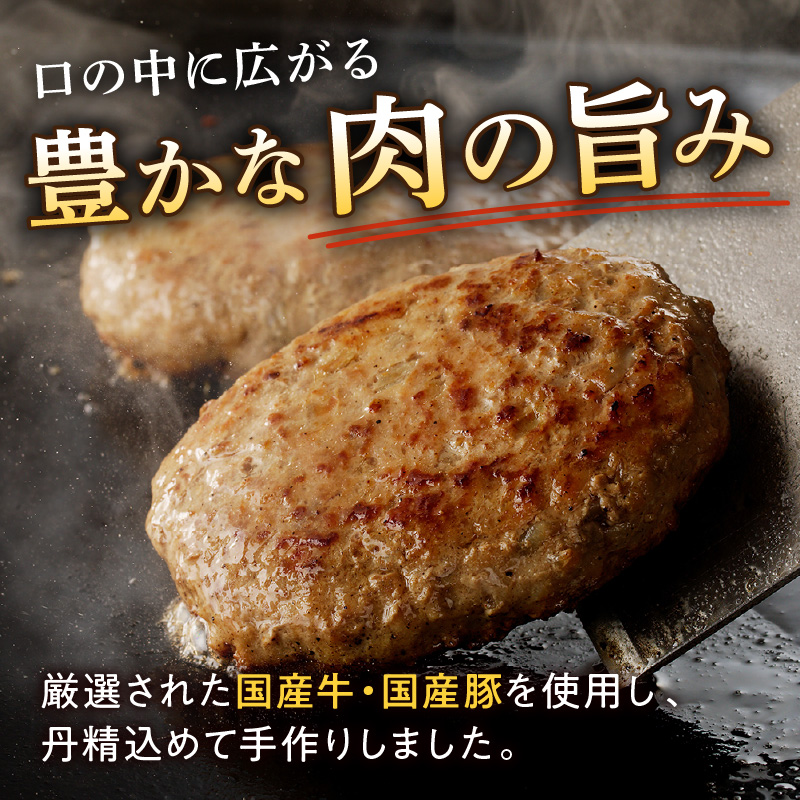 片岡精肉本店の手作り ハンバーグ 10個 （110g×10個） 006-J915
