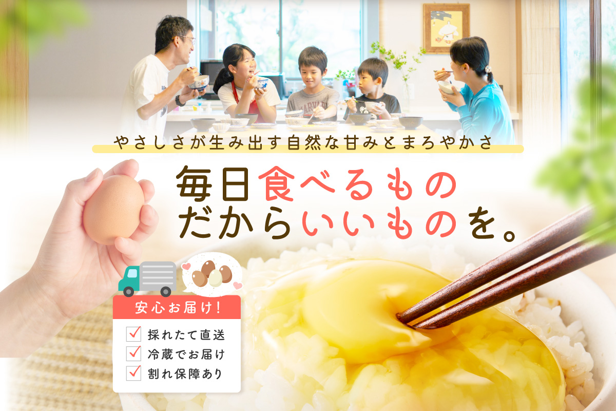 【3回定期便】平飼いで のびのび！ばあちゃんの昔たまご 40個/月 割れ保証あり 999-B618