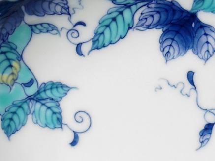 市川光山窯「色鍋島瓢文蛤皿」 022-H1001