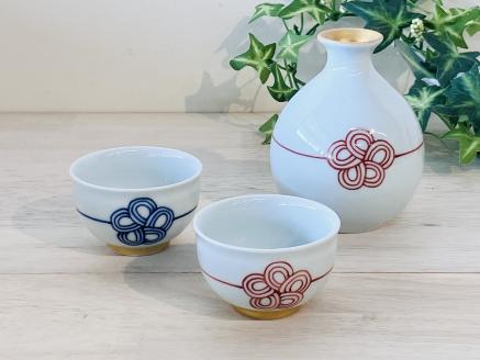 伊万里焼 梅水引酒器セット 165-H1072