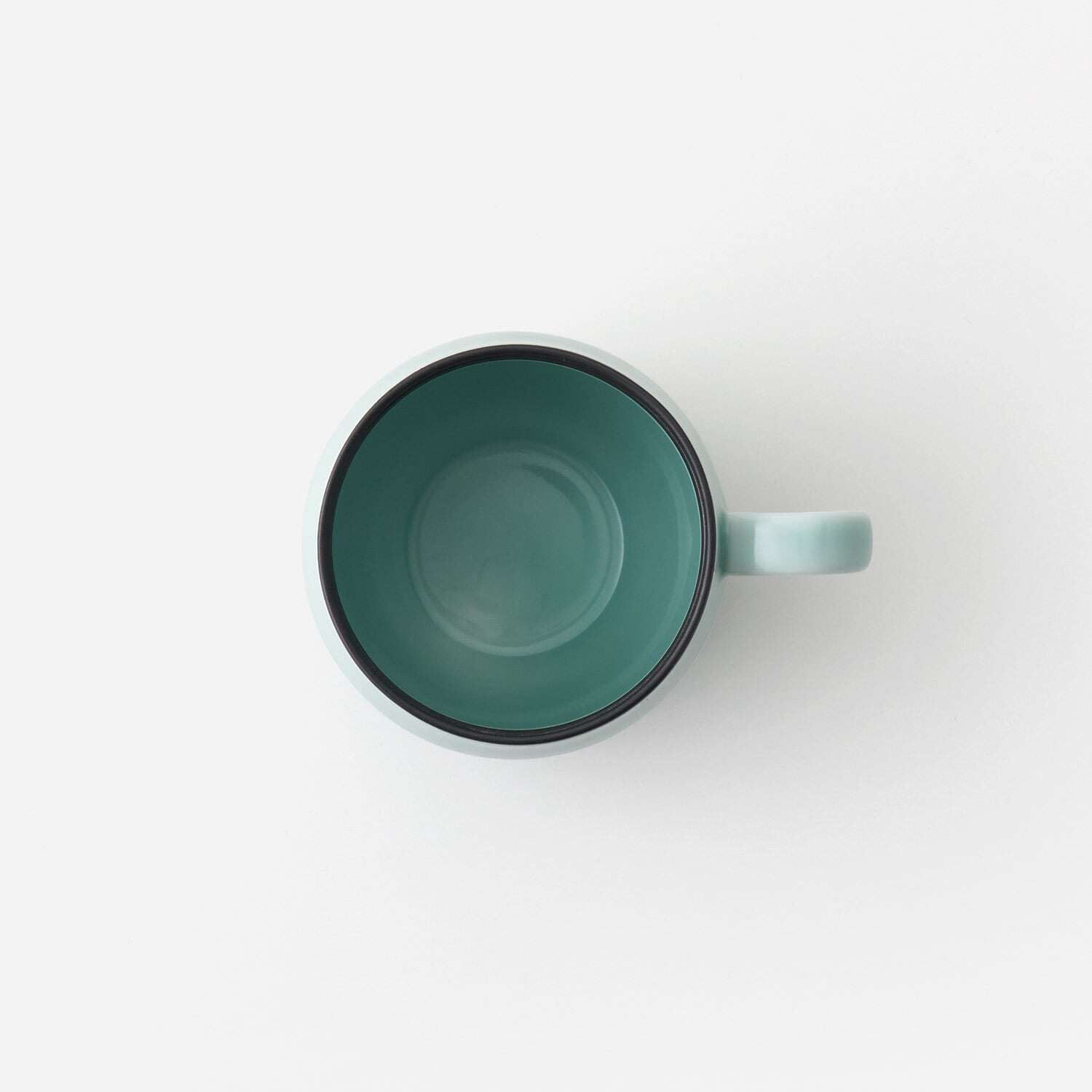 青磁黒彩丸マグカップ 2個セット 027-H1169