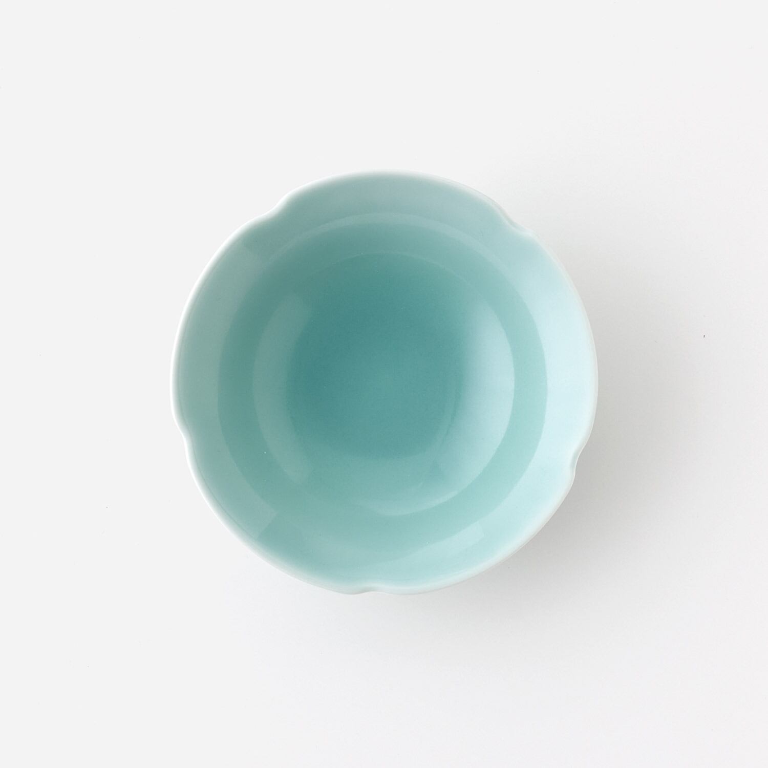 青磁花型中鉢 5枚セット 027-H1171