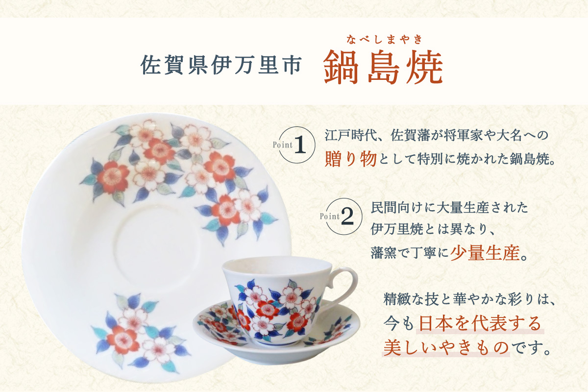 【伊万里焼】色鍋島珈琲碗【市川冬山窯】 037-H1229