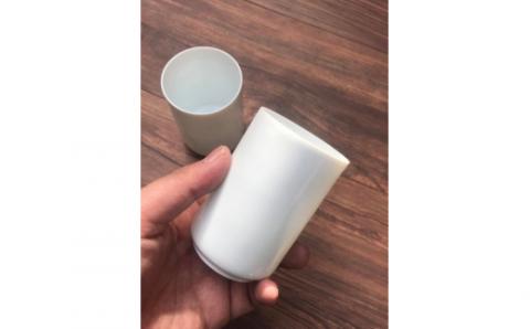 【伊万里焼】白磁 薄造り卵殻手 コップ揃6個 056-H686