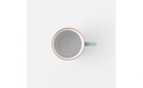 【伊万里焼】青磁口錆掛分けマグカップ 2個セット 027-H716