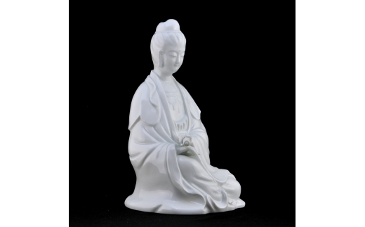 【伊万里焼】観音坐像 インテリア 置物 025-H767