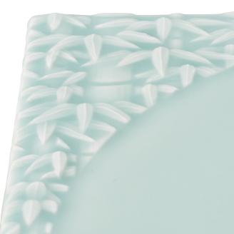 【伊万里焼】モイスト 竹彫 スクエアプレート 028-H825