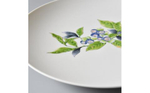 【伊万里焼】プレート 平皿 Blueberry φ29cm Plate 028-H828